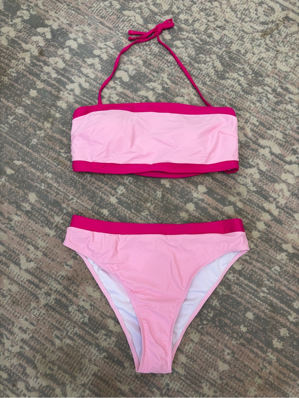 Brand New Pink Two-Piece Bikini – Women's Size XL